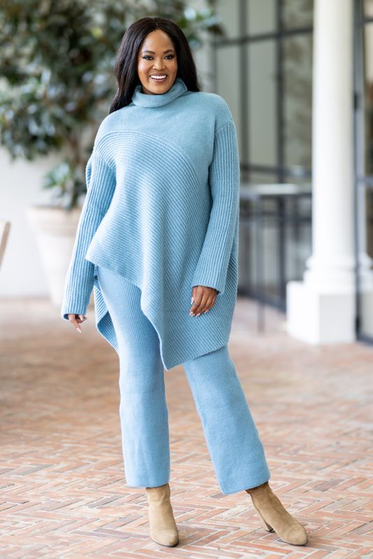 MK-05 sky blue 2pc Knit