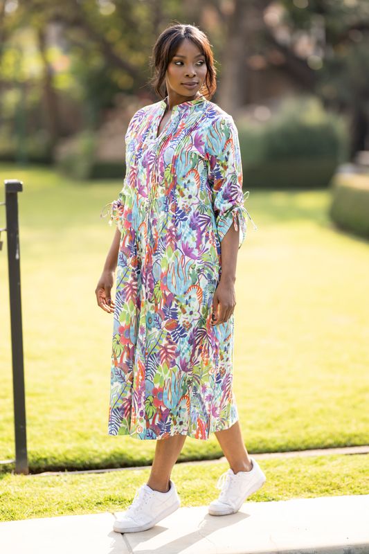 Tropical breeze midi dress
