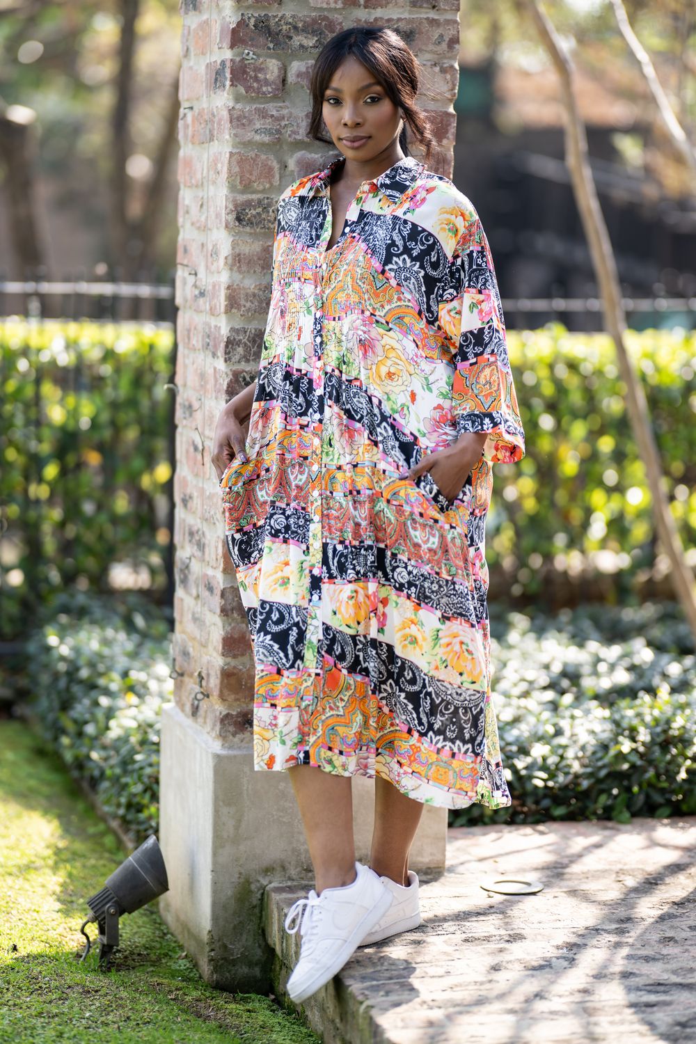 Free Spirit button down tunic dress