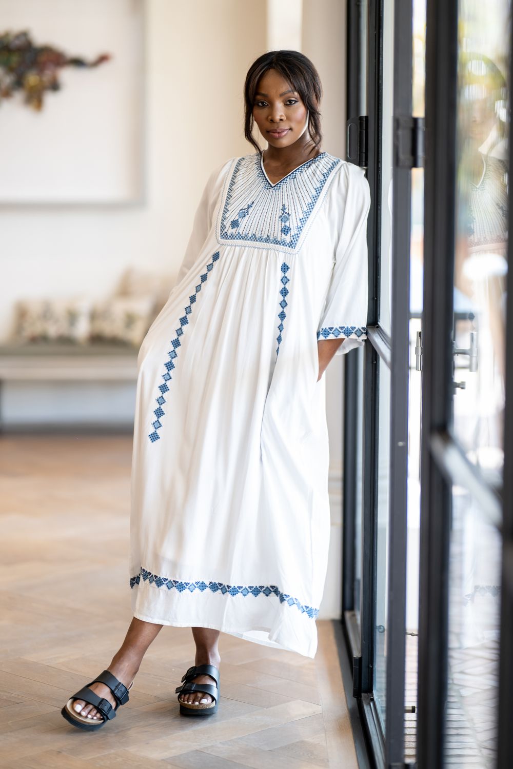 Santorini inspired dress