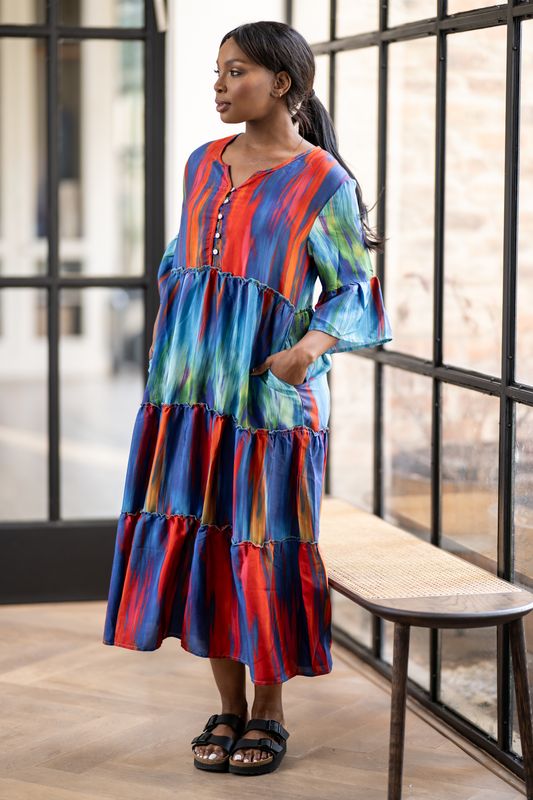 tiered dress  ,fire fall