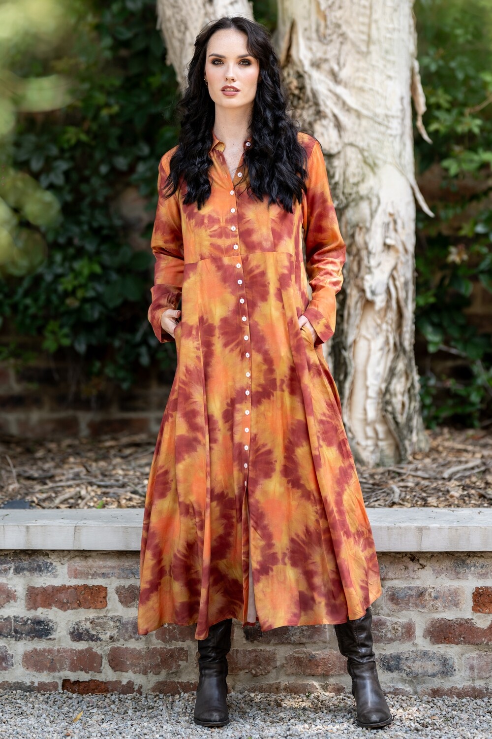 Mastik Button down Aline dress