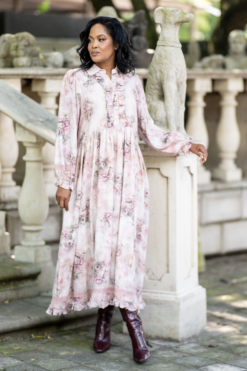 Mastik whispering florals dress