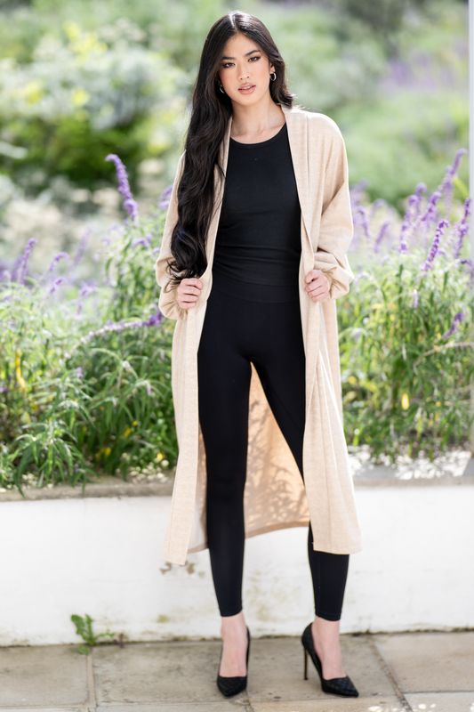 Longline mastik Knit Coatigan