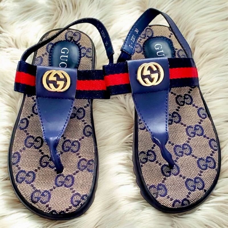 Blue sandals