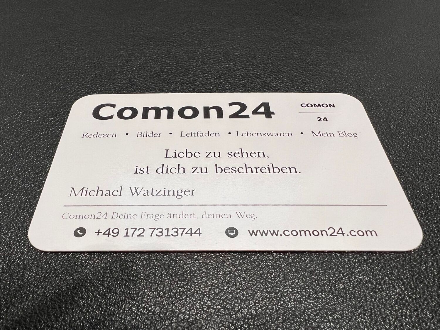Comon24 Visitenkarten Liebe zu sehen, ist dich zu beschreiben.