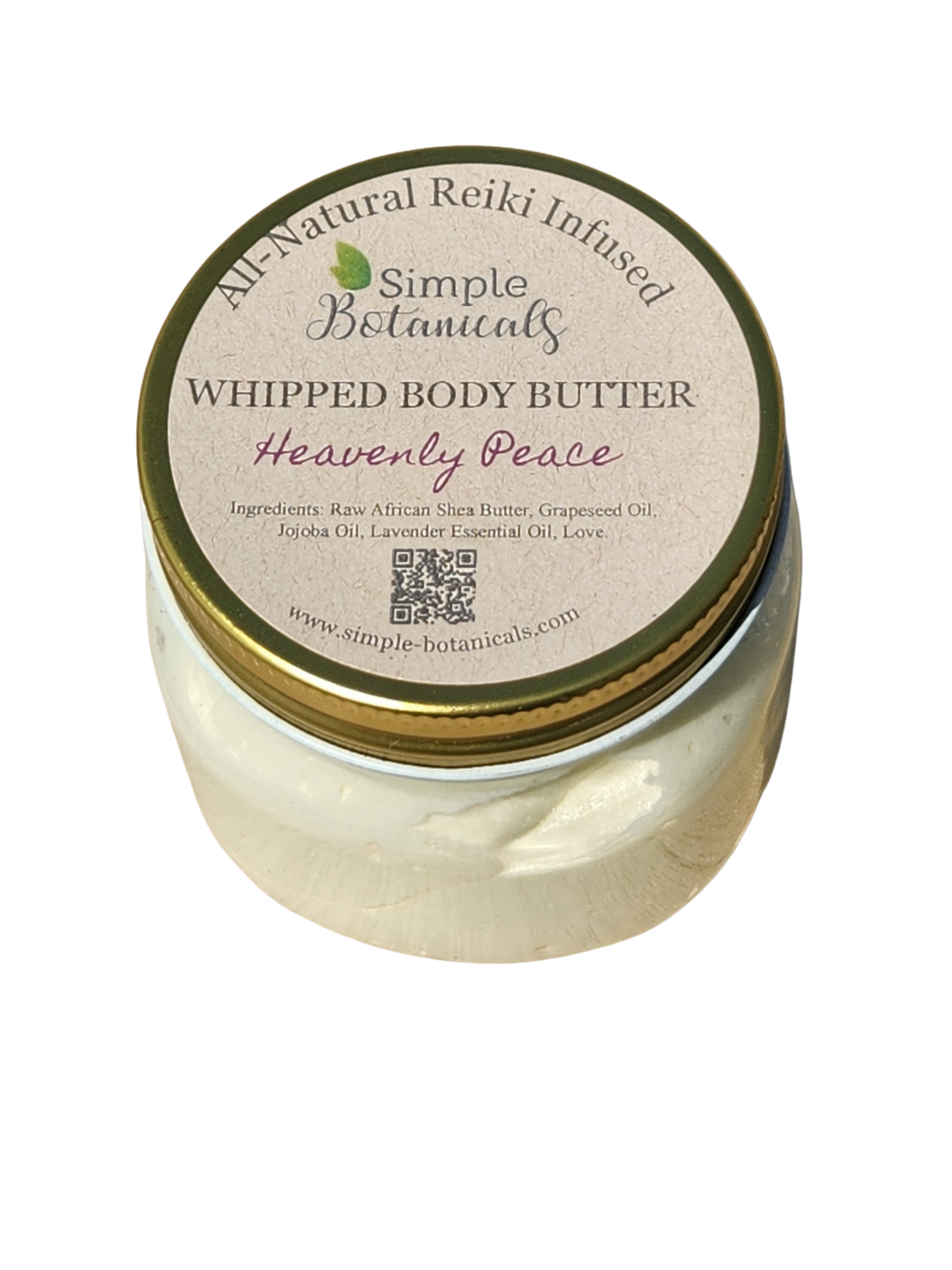 All-Natural Reiki Infused Whipped Body Butter - Heavenly Peace