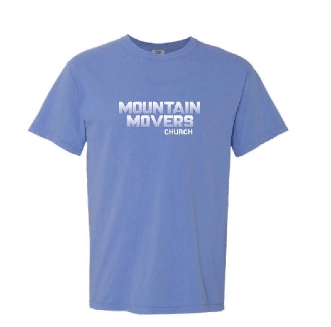 Mountain Movers Church Tee, name: Blue, S