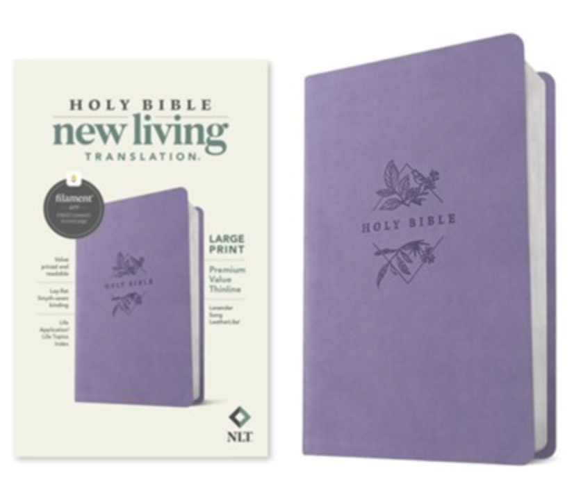 NLT Premium Value Thinline Bible, Large Print