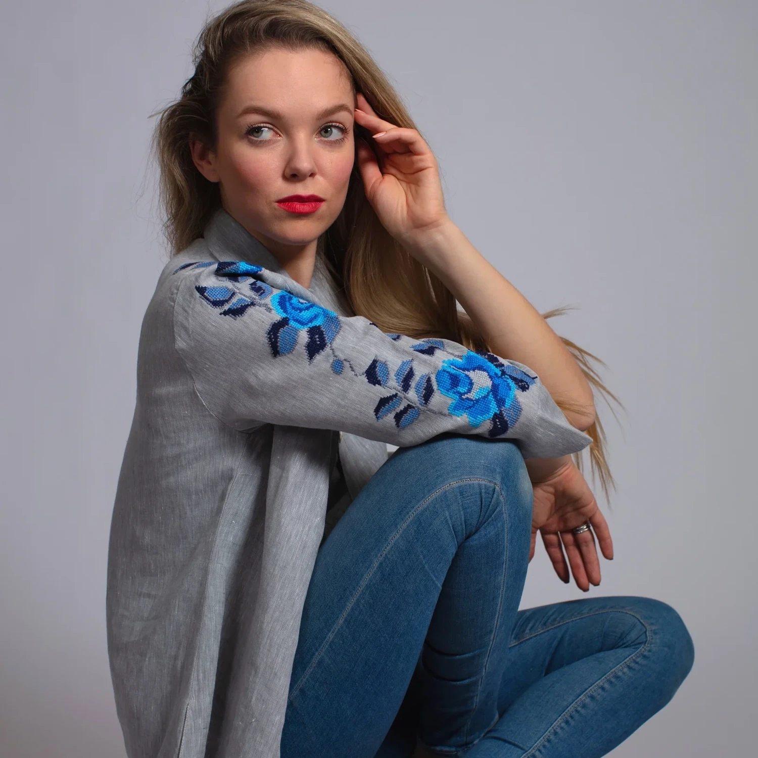 GREY LINEN SHIRT