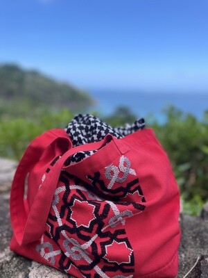 RED CANVAS BAG
