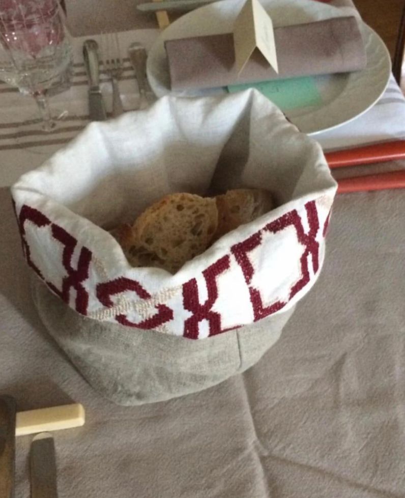 LINEN BREAD BASKET