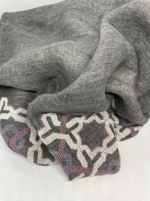 GREY LINEN SHAWL ALHAMBRA