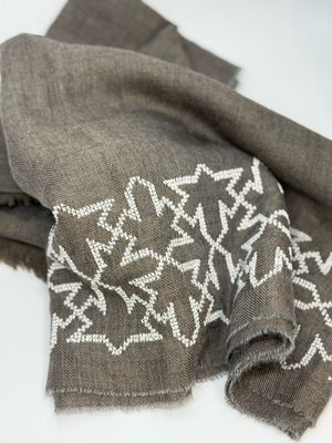 GREY CASHMERE &amp; SILK SHAWL