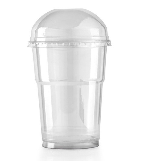 Plastic Cups 250ml (with lids) 