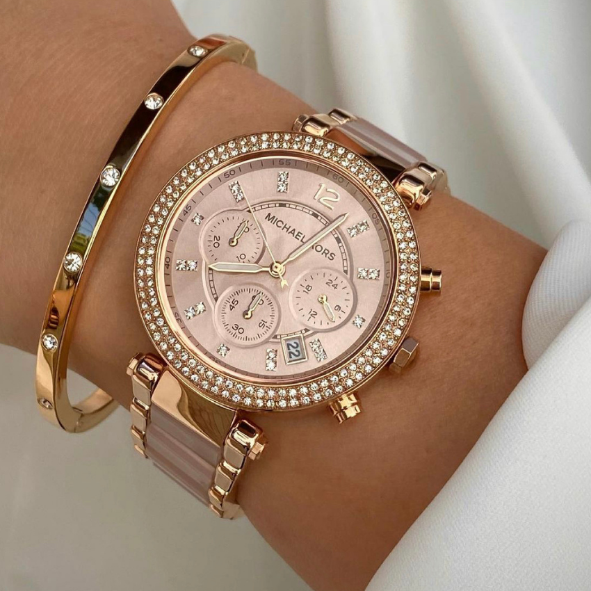 Parker Rose Rose Gold Chronograph watch