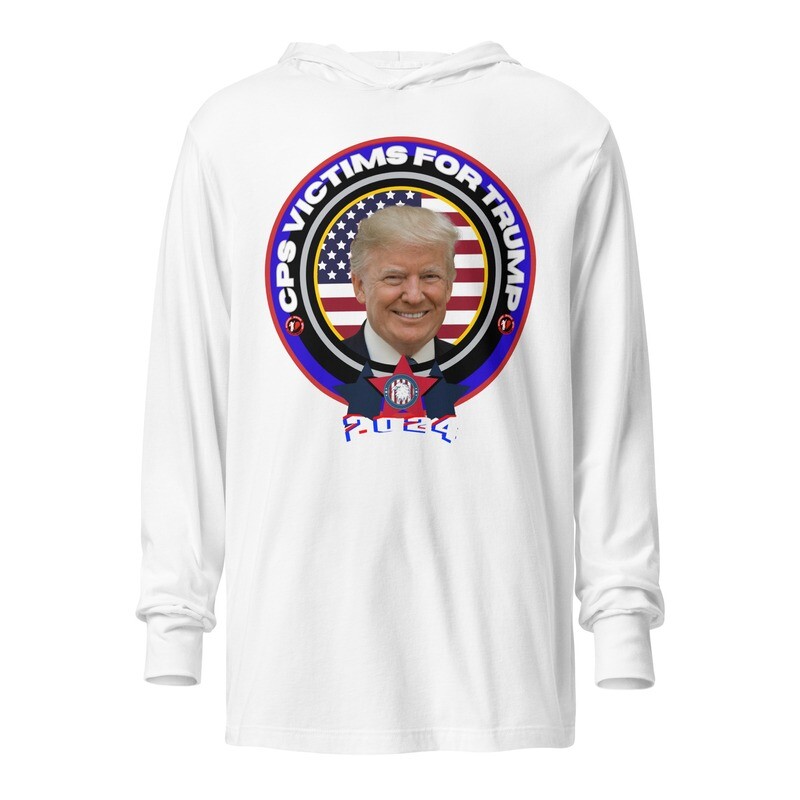 CPS victims for Trump Hooded long-sleeve tee
