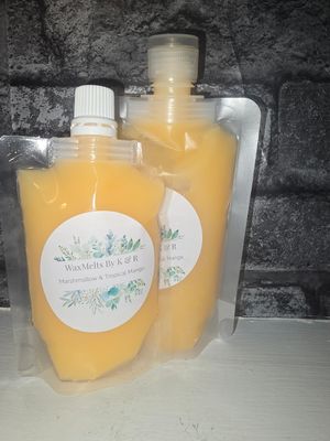 Marshmallow and Tropical mango Squeezable approx 120g
