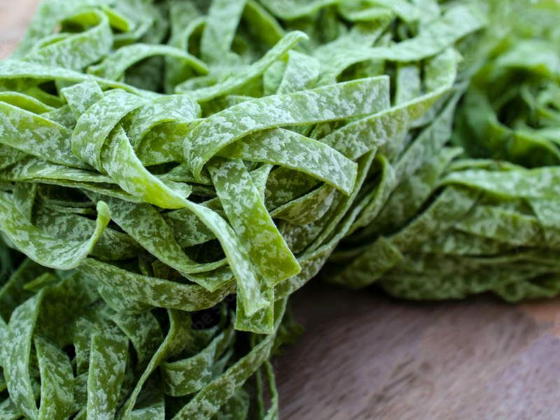 Spinach Fettuccine Egg Pasta 2 portions