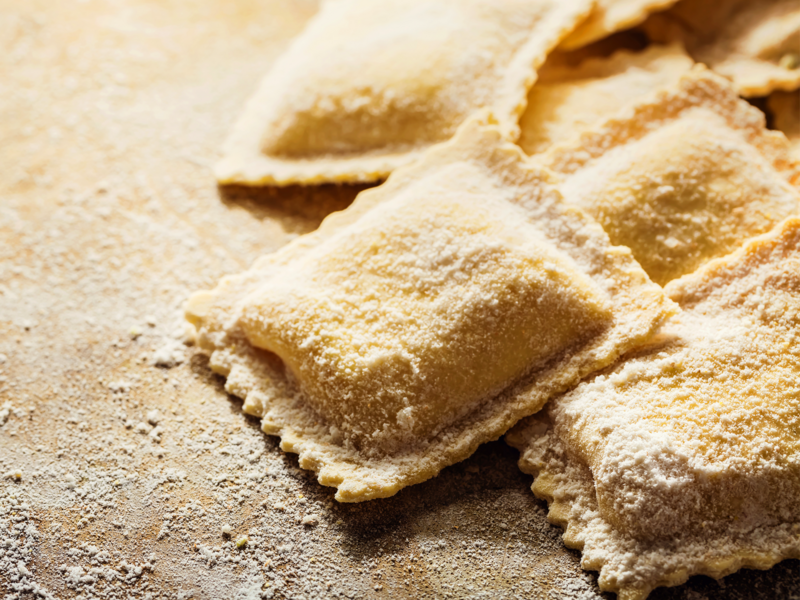 Mushroom Ravioli Egg Pasta 2 portions