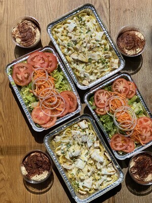 Fettuccine &amp; Chicken Box - Complete meal for 4 people! Best Value