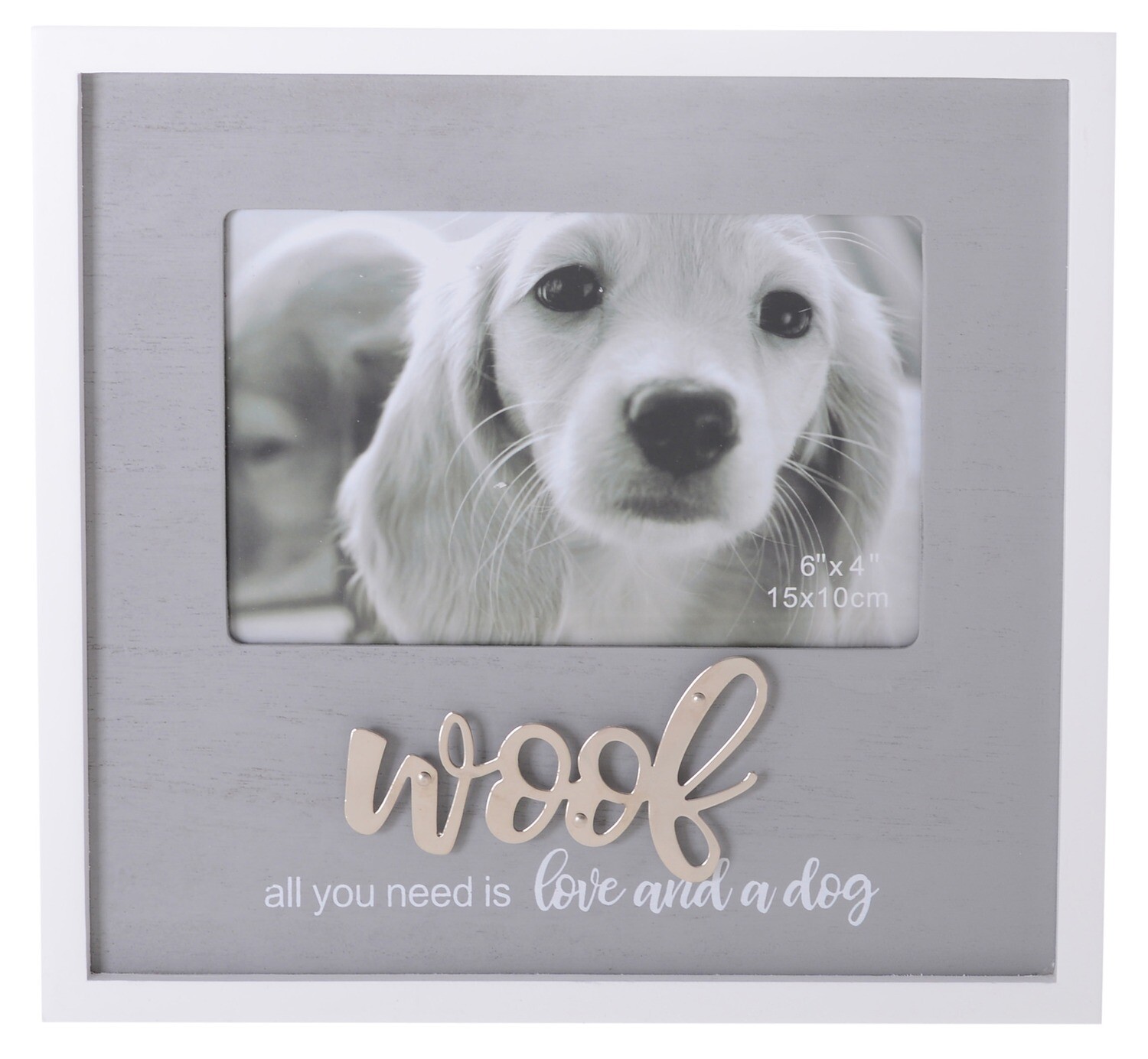 Dog Frame WOOF - 4x6 Image
