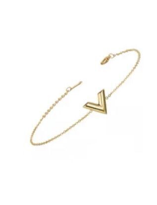 Gold V bracelet