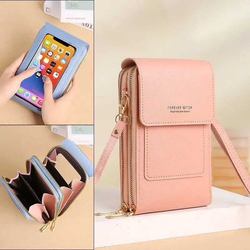 Various colours - Crossbody touch screen phone bags