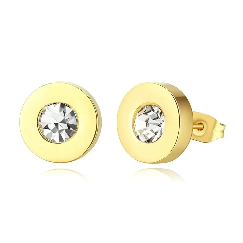 Classic Zircon Gold Studs
