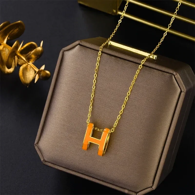 Hallie Necklace, Hallie Necklace: Orange