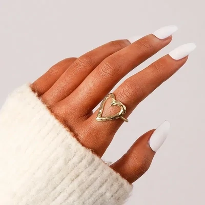 Silver Heart Ring