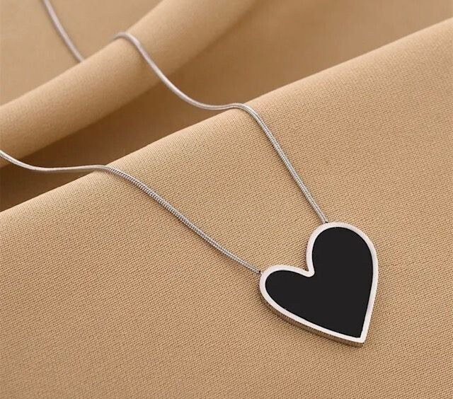 Silver Love Heart Necklace