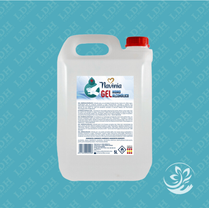 Gel hydro-alcoolique mains 5L - Parfum menthe