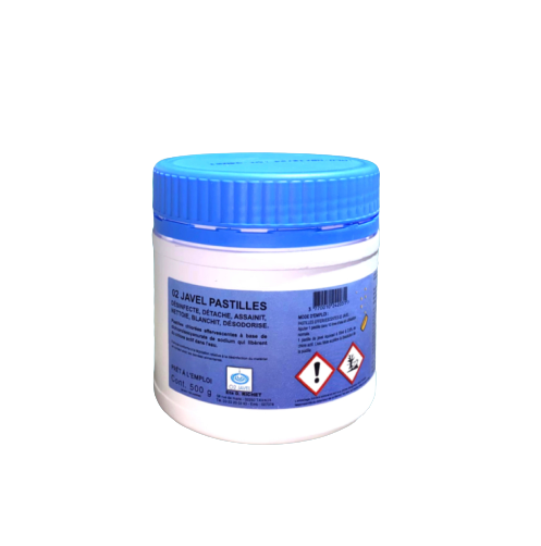 Javel en pastilles chlorées - Boîte de 500g