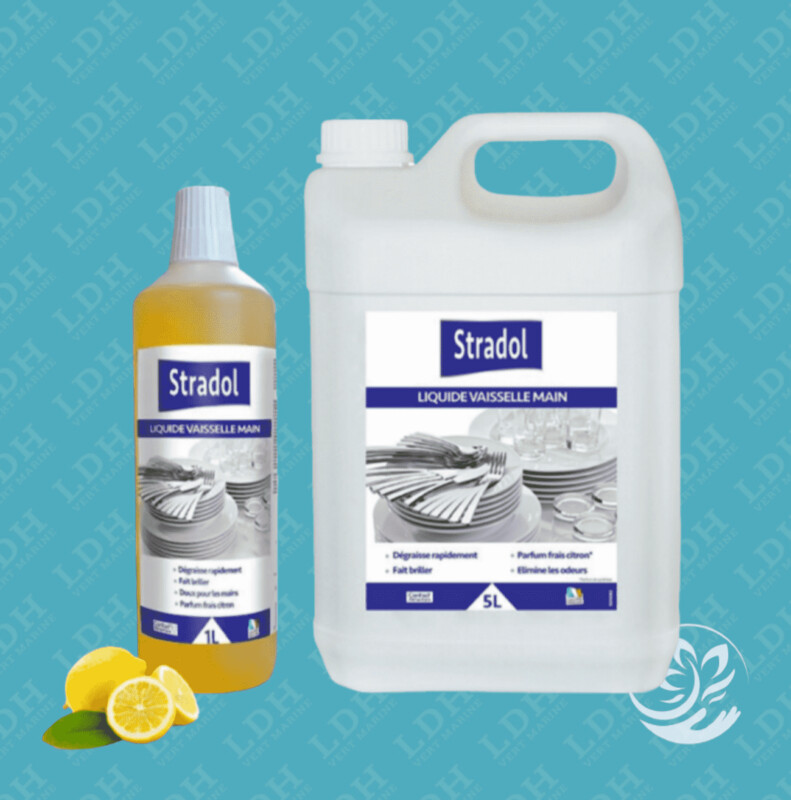 LIQUIDE VAISSELLE MAIN COCENTRÉ 1L et 5L - STRADOL