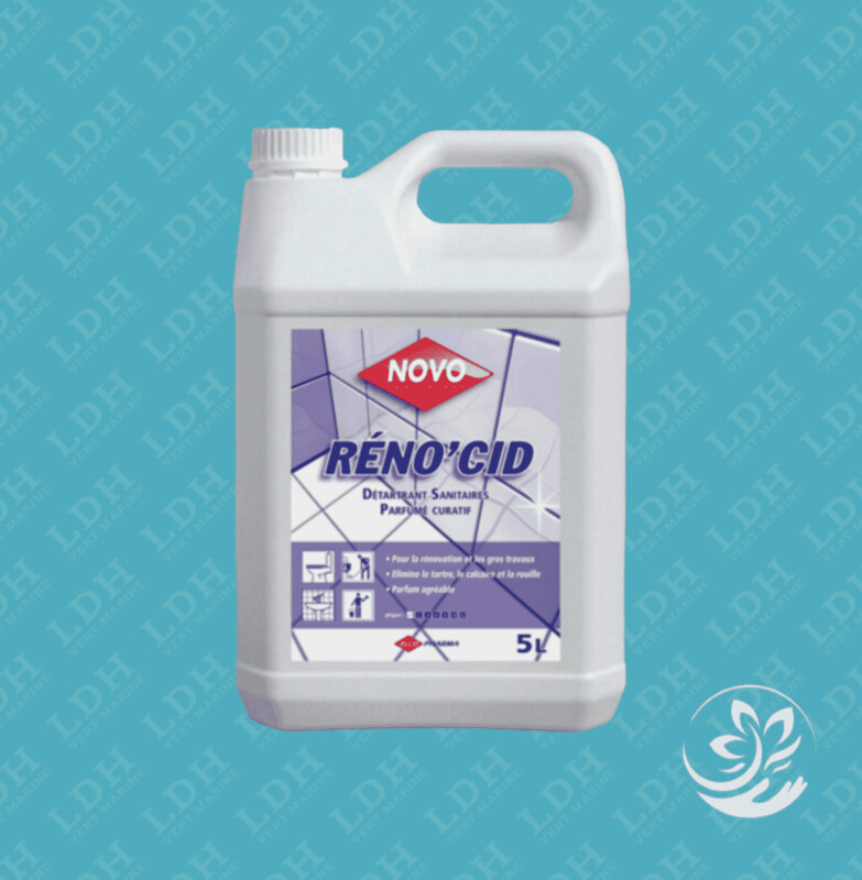 Détartrant désincrustant sanitaires Réno'cid NOVO - Bidon 5L