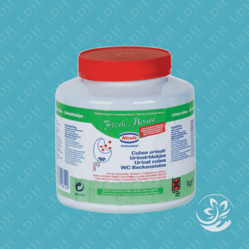 Cubes urinoirs parfumés FRESHMOUSS Nicols - Boite de 1kg