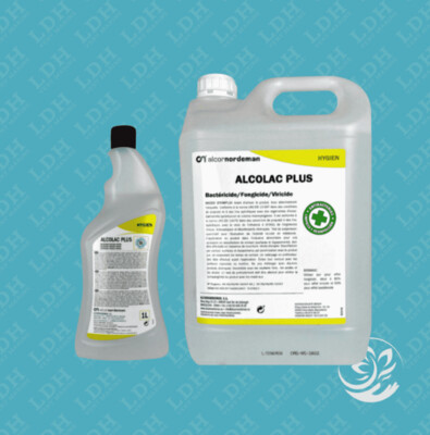Désinfectant bactéricide multi-surfaces sans rinçage prêt à l'emploi - Alcolac Plus - 750ml/5L