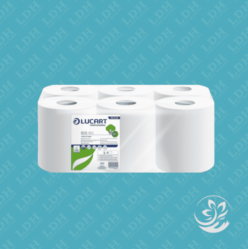 Bobines essuyage ECO Dévidage central - lot de 6