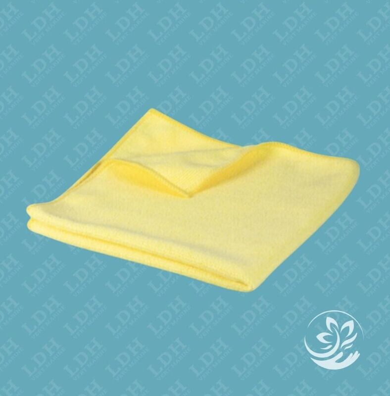 Lavettes/Chiffons microfibres Jaunes - 38x38 - lot de 5