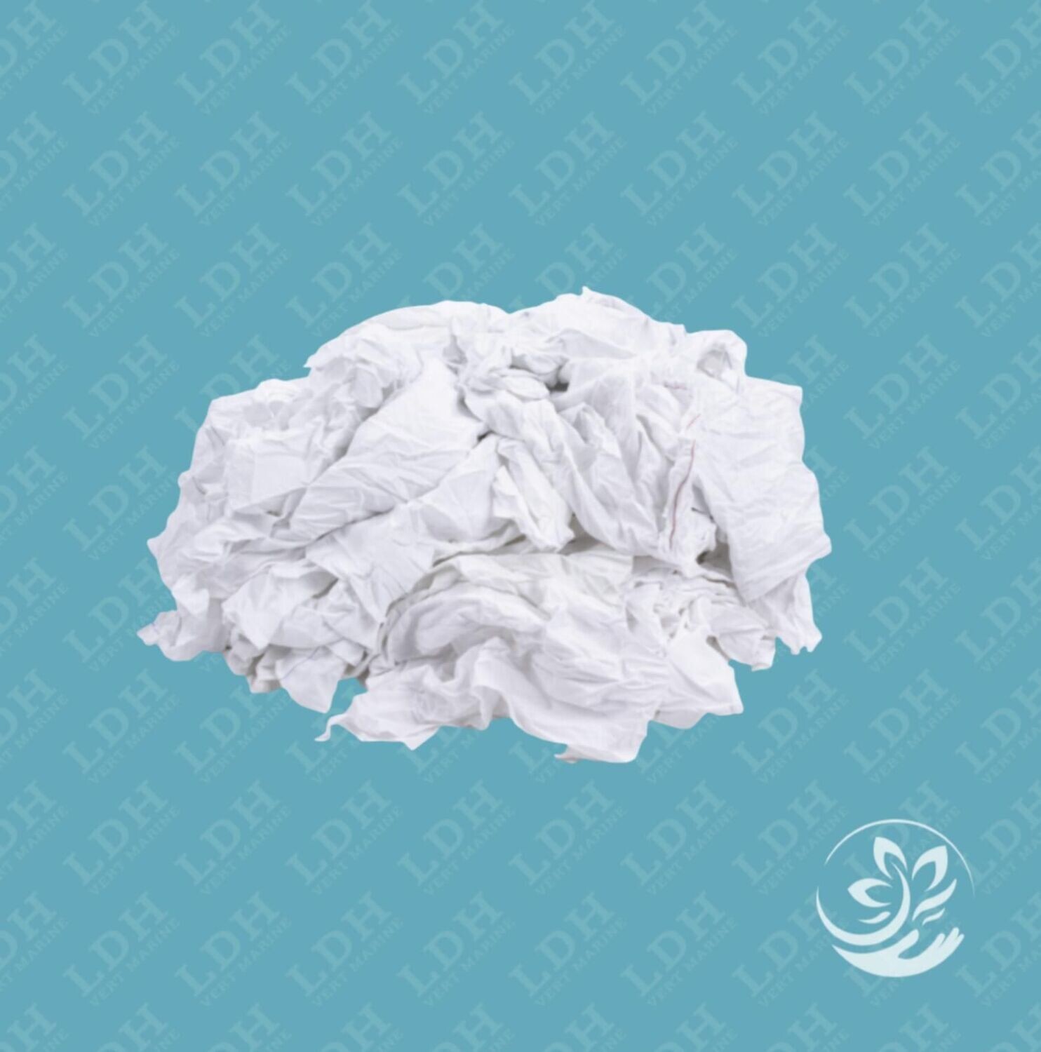 Chiffon en COTON de blanchisserie blanc optique draps - Ct de 10Kg