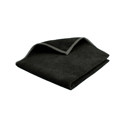 LAVETTE MICROFIBRE NOIR 38X38CM - LOT DE 5