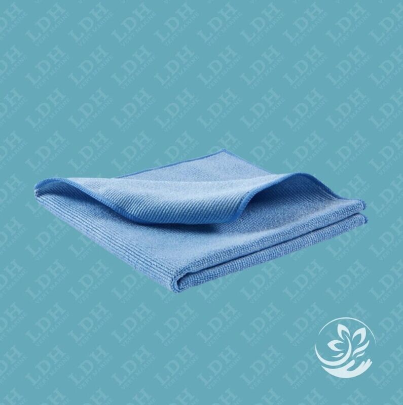 Lavettes/Chiffons microfibres bleus - 38x38cm - lot de 5