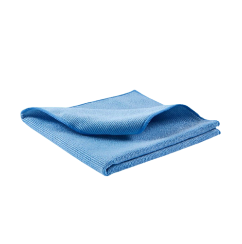 Lavettes/Chiffons microfibres bleus - 38x38cm - lot de 5