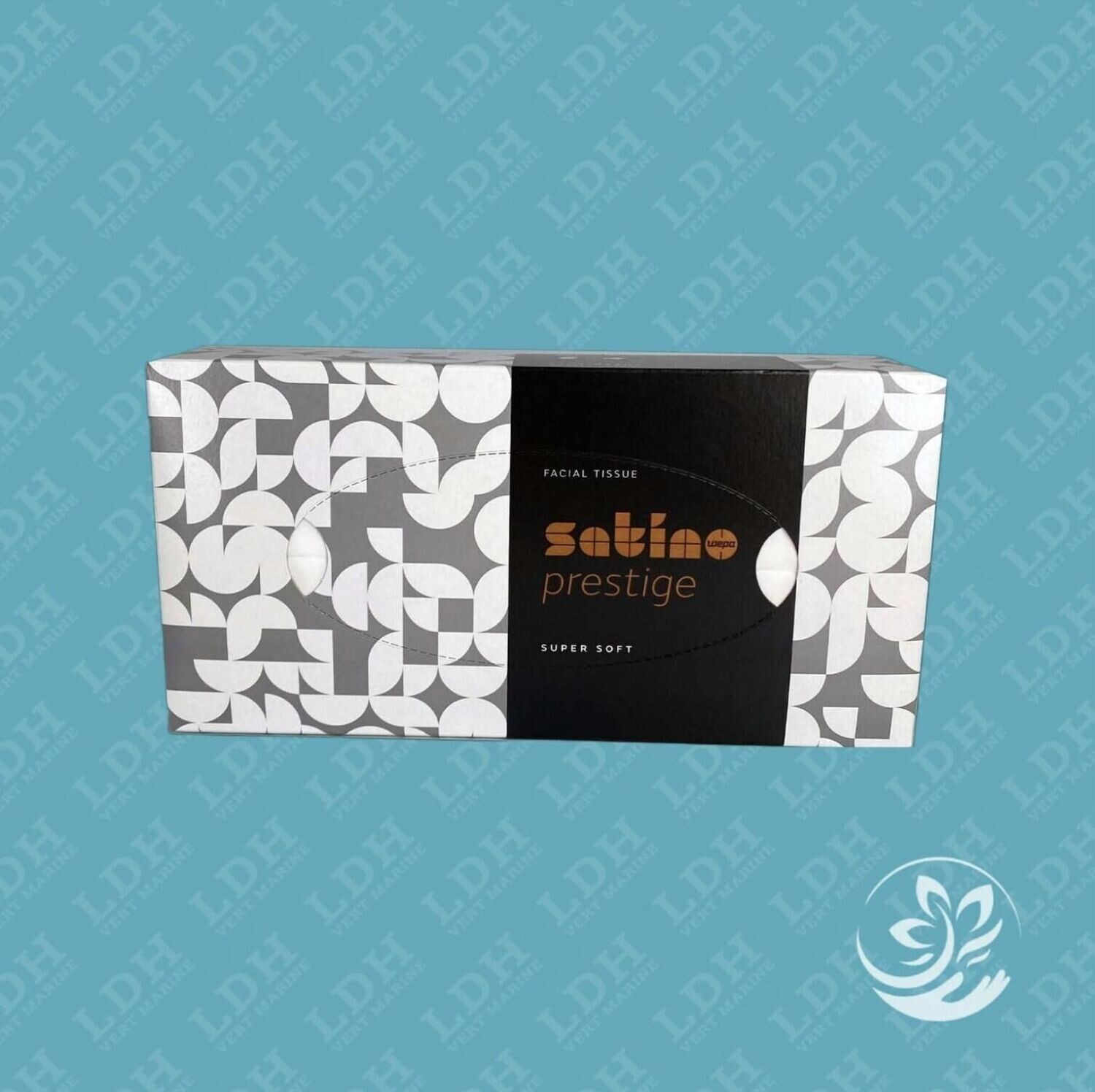 Mouchoirs cosmétiques Satino Prestige en boîte plate, Mouchoirs cosmétiques Satino Prestige en boîte plate: 1 boîte Mouchoir rectangulaire