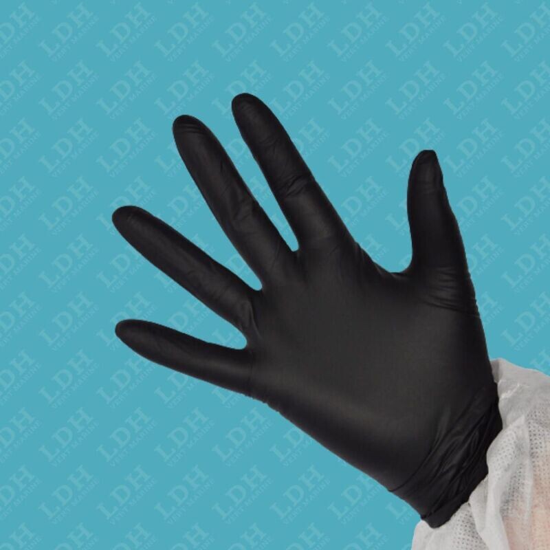 Gant Nitrile noir non poudré PREMIUM x100
