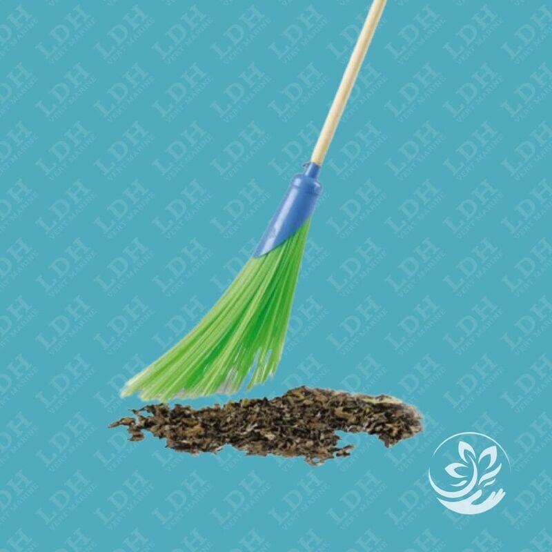 Balai poil pvc exterieur vert voirie