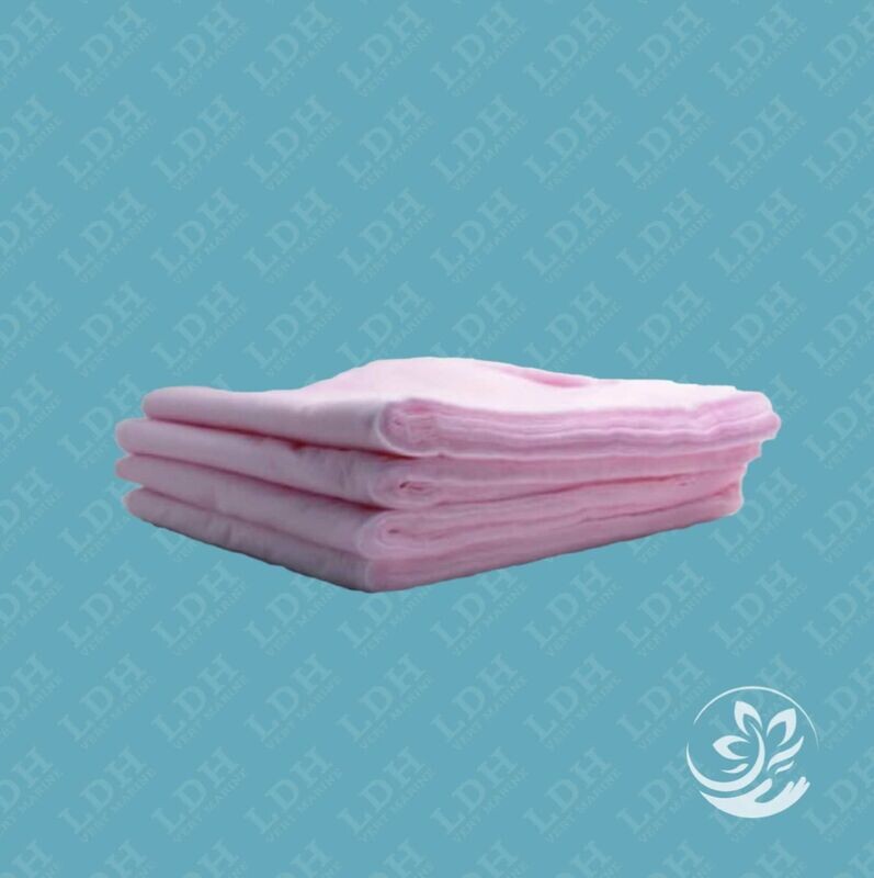 Gazes impregnees roses 100x30 - Carton de 500 gazes