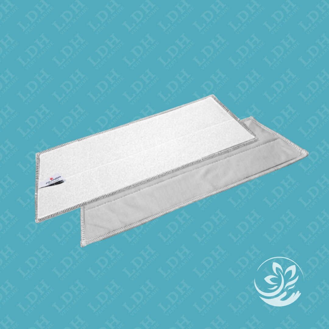 BANDEAU VELCRO BRILLANT MICROFIBRE GRIS – SPÉCIAL VITRES- 30CM