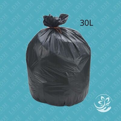 Sacs poubelle 30L noir corbeille HD/BD 10μ/25μ- Ct. de 500 Sacs